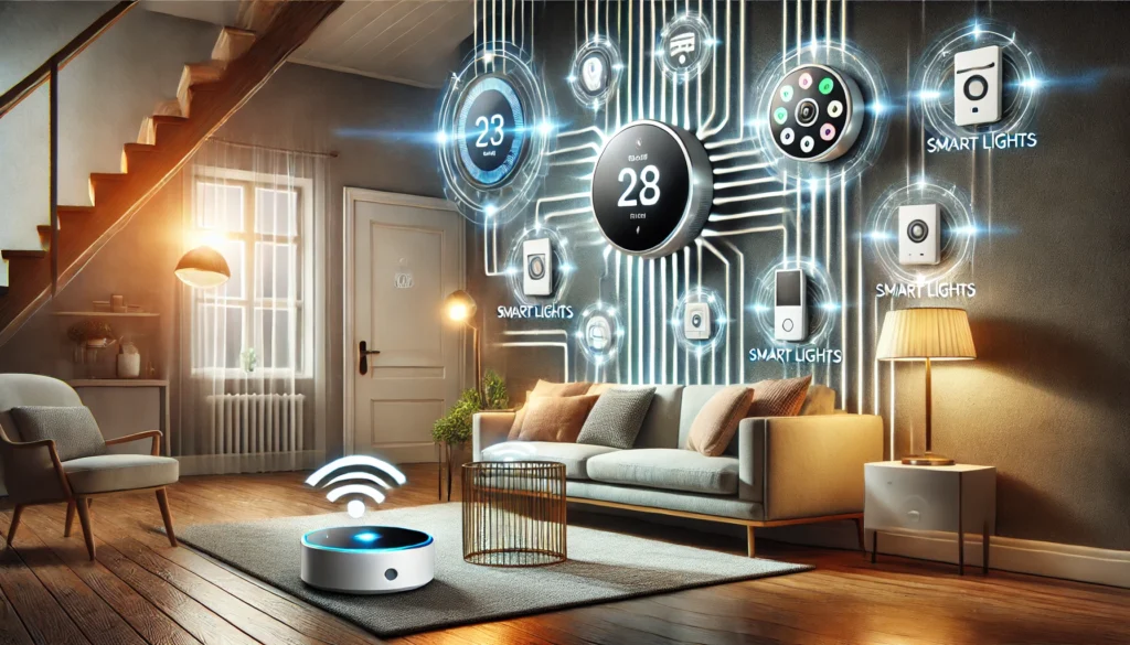Smart home automation system with wireless connectivity