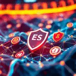 off-page optimization with a focus on link building strategies for 2025. The scene should feature a digital landscape illustrating interconnected links
