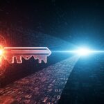 Digital-key-unlocking-a-glowing-padlock-of-data-symbolizing-successful-SEO-strategies-for-digital-visibility-and-unlocking-online-