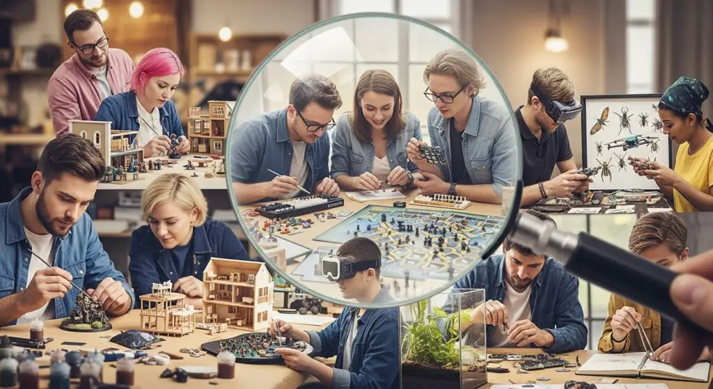 a-magnifying-glass-hovering-over-a-diverse-group