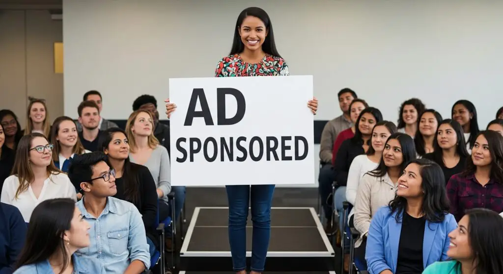 an-influencer-holding-up-a-sign-that-clearly-says