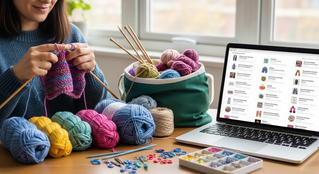 a-person-happily-knitting-with-colorful-yarn-surro