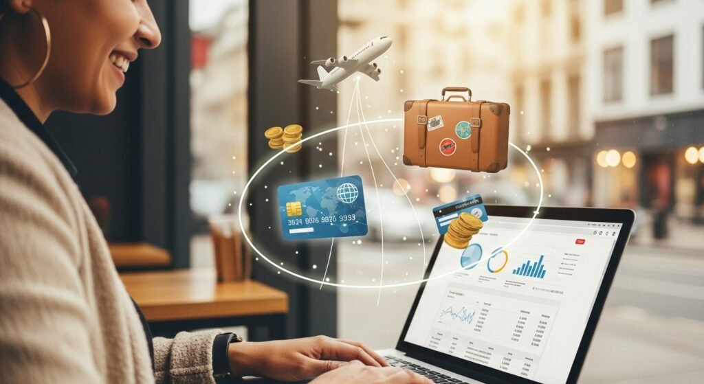 a-person-happily-using-a-laptop-with-travel-icons-