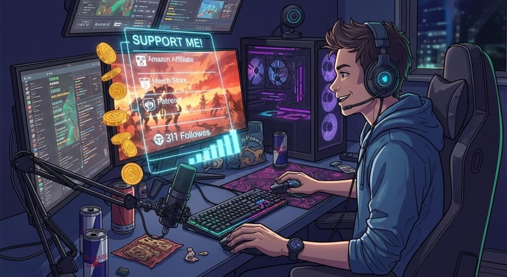 a-vibrant-illustration-of-a-gamer-streaming-with