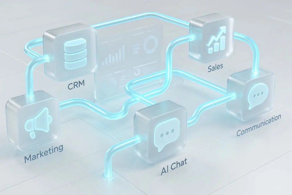 AI-automation-platform-connecting-1024x683 Top 5 AI Tools Compared: Features & Pricing (2026)