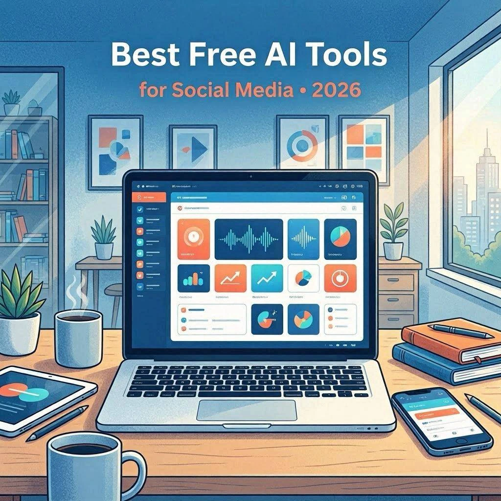 Best Free AI Tools for Social Media in 2026 (Tested & Ranked) 1 Best Free AI Tools for Social Media