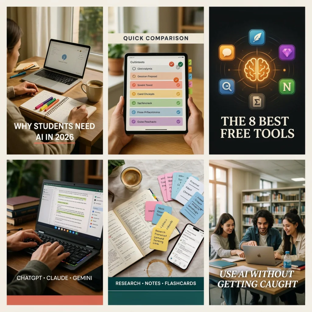 Free Using Best Free AI Tools for Students in 2026 (Ranked & Tested)