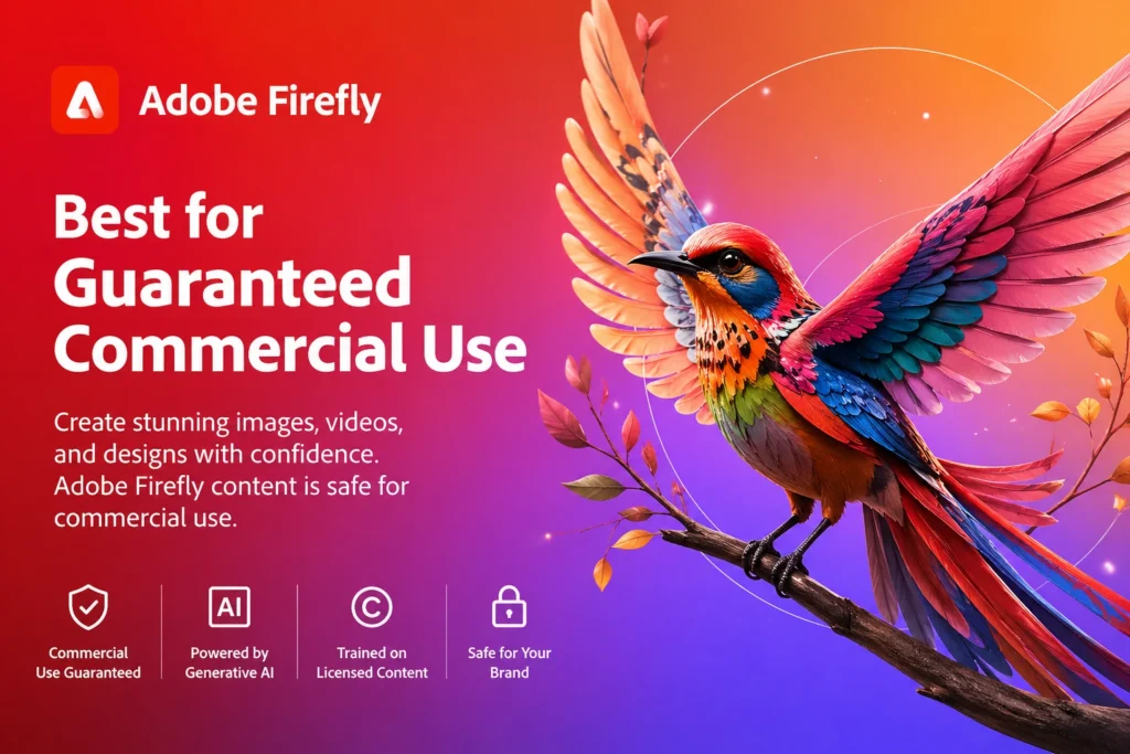 Vibrant marketing design with fantasy bird
